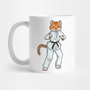 Comic tiger does judo Mug